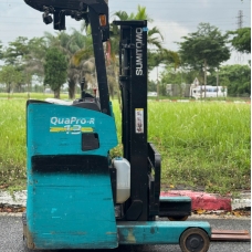 Xe nâng điện cũ đứng lái 1.3T, Sumitomo 61FBR13SXII, hàng đã qua sử dụng (Nhật Bản), sản xuất năm 2017 ,mã xe TV.E263