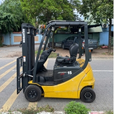 Xe nâng điện cũ ngồi lái 1.5T, KOMATSU FB15-12, hàng đã qua sử dụng (Nhật Bản), sản xuất năm 2020, mã xe TV.E246