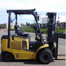 Xe nâng điện cũ ngồi lái 2.5T, KOMATSU FE25-1, hàng đã qua sử dụng (Nhật Bản) sản xuất 2014, mã xe TV.E192