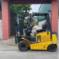 Xe nâng điện cũ ngồi lái 2.5T, KOMATSU FE25-1, hàng đã qua sử dụng (Nhật Bản),sản xuất năm 2019,mã xe TV.E274