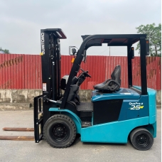 Xe nâng điện cũ ngồi lái 2,5T SUMITOMO 51FB25PXIII, hàng đã qua sử dụng (Nhật Bản),sản xuất năm 2017,mã xe TV.E422
