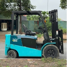 Xe nâng điện cũ ngồi lái 3.5T, SUMITOMO 52FB35PXIII, hàng đã qua sử dụng (Nhật Bản), sản xuất năm 2020, mã xe TV.E243