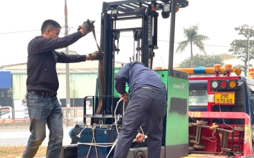 HOẠT ĐỘNG BÀN GIAO XE NÂNG ĐIỆN ĐỨNG LÁI 1.5 TẤN TOYOTA NGÀY 15/1/2026 