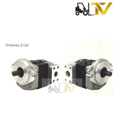 Máy bơm thủy lực xe nâng model Komatsu FD30-12/-14 mã HP00-104A 