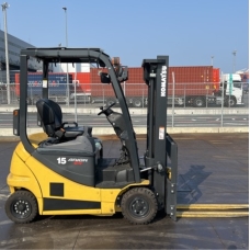 XE NÂNG ĐIỆN 1.5 TẤN NGỒI LÁI KOMATSU FB15-12, MÃ XE TV.E556, SẢN XUẤT 2021