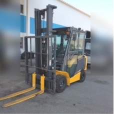 XE NÂNG ĐIỆN 2.5 TẤN NGỒI LÁI KOMATSU FE25-2, MÃ XE TV.E553 SERI 324599