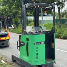 Xe Nâng Điện cũ đứng lái 1.5T, Toyota 8FBR15 hàng Nhật Bãi chưa qua sử dụng tại Việt Nam sản xuất 2020 mã TV.E322 