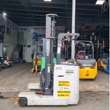 Xe Nâng Điện cũ đứng lái 2T, Nichiyu FBR020-85-450 hàng Nhật Bãi ,sản xuất năm 2020,mã xe TV.E283