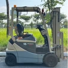 Xe Nâng Điện cũ ngồi lái 1.5T, Komatsu FB15-12 hàng Nhật Bãi ,sản xuất năm 2018,mã xe TV.E286.