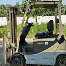 Xe Nâng Điện cũ ngồi lái 1.5T, Komatsu FB15-12 hàng Nhật Bãi ,sản xuất năm 2018,mã xe TV.E287.
