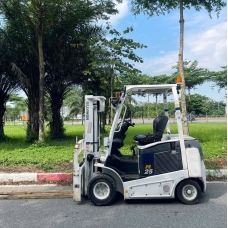 Xe Nâng Điện cũ ngồi lái 2.5T, Komatsu FE25-1 hàng Nhật Bãi chưa qua sử dụng tại Việt Nam sản xuất 2019 mã TV.E434