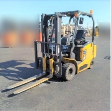 Xe Nâng Điện cũ ngồi lái 2.5T, Komatsu FE25-1 hàng Nhật Bãi chưa qua sử dụng tại Việt Nam sản xuất 2019 mã TV.E477