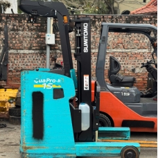 Xe nâng điện cũ đứng lái 1.5T, SUMITOMO 61FBR15SXII, hàng đã qua sử dụng (Nhật Bản),sản xuất năm 2021,mã xe TV.E384