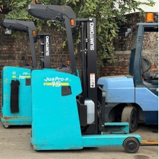 Xe nâng điện cũ đứng lái 1.5T, SUMITOMO 61FBR15SXII, hàng đã qua sử dụng (Nhật Bản),sản xuất năm 2021,mã xe TV.E386