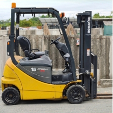 Xe nâng điện cũ ngồi lái 1,5T Komatsu FB15-12, hàng đã qua sử dụng (Nhật Bản) sản xuất 2018, mã xe TV.E184-TS