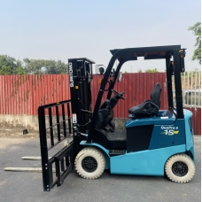 Xe nâng điện cũ ngồi lái 1,5T SUMITOMO 41FB15PXIII, hàng đã qua sử dụng (Nhật Bản) sản xuất 2021 mã TV.E415