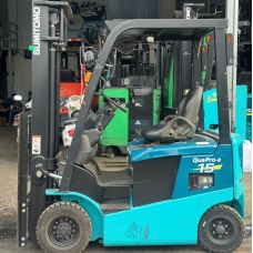 Xe nâng điện cũ ngồi lái 1,5T SUMITOMO 41FB15PXIII, hàng đã qua sử dụng (Nhật Bản),sản xuất năm 2020,mã xe TV.E399