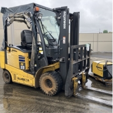 Xe nâng điện cũ ngồi lái 2.5T, KOMATSU FE25-1, hàng đã qua sử dụng (Nhật Bản),sản xuất năm 2016, mã xe TV.E258