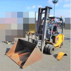 Xe nâng điện cũ ngồi lái 2.5T, Komatsu FE25H-1 hàng Nhật Bãi chưa qua sử dụng tại Việt Nam sản xuất 2021 mã TV.E483