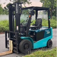 Xe nâng điện cũ ngồi lái 2,5T SUMITOMO 51FB25PIII, hàng đã qua sử dụng (Nhật Bản),sản xuất năm 2021,mã xe TV.E294
