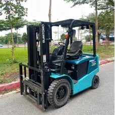 Xe nâng điện cũ ngồi lái 2,5T SUMITOMO 51FB25PXIII, hàng đã qua sử dụng (Nhật Bản),sản xuất năm 2020, mã xe TV.E438